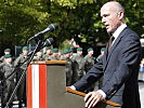 Gerald Klug würdigte die Leistungen des Militärkommandos. (Bild öffnet sich in einem neuen Fenster)