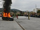 Ein Fahrzeugbrand konnte rasch gelöscht werden. (Bild öffnet sich in einem neuen Fenster)