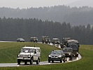 Der Konvoi auf dem Weg nach Haufenreith an der Raab. (Bild öffnet sich in einem neuen Fenster)