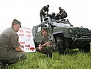 Die Soldaten während des Trainings. (Bild öffnet sich in einem neuen Fenster)