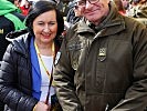 Oberst Schweiger im Gespräch mit Bildungsdirektorin Elisabeth Meixner. (Bild öffnet sich in einem neuen Fenster)