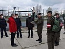 Begrüßung des Chef des Generalstabes und des Landespolizeidirektors. (Bild öffnet sich in einem neuen Fenster)