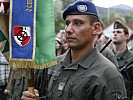 Das Feldzeichen des Versorgungsregimentes 1 aus Graz. (Bild öffnet sich in einem neuen Fenster)