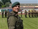 Major Gottfried Koschar ist der Kommandant der ausgerückten Truppe. (Bild öffnet sich in einem neuen Fenster)