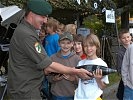 Exerziermunition ist harmlos. Sie wird nur in der Ausbildung verwendet. (Bild öffnet sich in einem neuen Fenster)