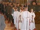 Der Einzug in die Stiftskirche in Vorau. (Bild öffnet sich in einem neuen Fenster)