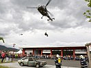 Die "Alouette" III setzte einen Flugretter am Unfallort ab. (Bild öffnet sich in einem neuen Fenster)