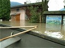 Mittersill versinkt in den Fluten. (Bild öffnet sich in einem neuen Fenster)