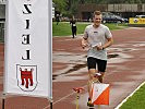 Leutnant Markus Wunder beim Zieleinlauf. (Bild öffnet sich in einem neuen Fenster)