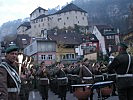 Die Militärmusik Vorarlberg begleitet den Festakt. (Bild öffnet sich in einem neuen Fenster)