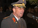 Vorarlbergs Militärkommandant, Brigadier Gottfried Schröckenfuchs. (Bild öffnet sich in einem neuen Fenster)