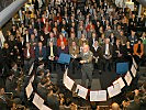 Die Musiker der Miltärmusik Vorarlberg. (Bild öffnet sich in einem neuen Fenster)