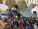 Fixer Bestandteil der Schau: Das Modell des Eurofighters. (Bild öffnet sich in einem neuen Fenster)