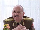 ... und General Lajos Fodor während des Pressegespräches.