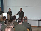 Oberst Franz Linsboth begrüßte die Soldaten in Linz-Ebelsberg.