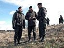 V.l.: Brigadier Robert Prader, Generalmajor Dieter Heidecker und Oberstleutnant Hans Otto Hrbek.