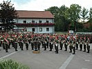 Die Gardemusik spielte sich in die Herzen der Besucher.