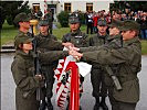 "Ich gelobe...": Die jungen Soldatinnen und Soldaten sprechen das Treuegelöbnis.