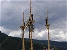 Der Hochseilgarten war nur für Schwindelfreie zu empfehlen.