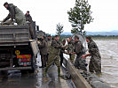 Über 11.000 Soldaten waren am 15. August 2002 in Österreich im Einsatz.