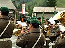 Die Militärmusiker bei der Feier.