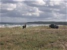 Luftzielschießen der leichten gepanzerten Fliederabwehrbatterie in Polen.