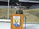 Oberst Zagajsek bei seiner Ansprache.