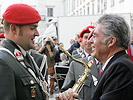 ...und als Gardemusiker mit Bundespräsident Heinz Fischer.