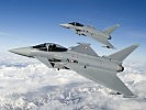 …wie die mit Maschinenkanone und Luft-Luft-Raketen ausgerüsteten Eurofighter…