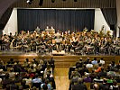 Musikschülerinnen und Musikschüler spielten mit der Militärmusik Oberösterreich.