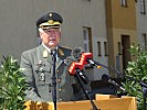 Generalmajor Johann Culik bei seiner Abschiedsrede: "Ziele erreicht."