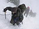 Widrigste Wetterverhältnisse erschwerten den Aufstieg.