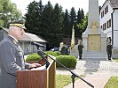 Generalmajor Heinrich Winkelmayer hält die Gedenkansprache.