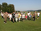 Morgensport mit den Kärntner Soldaten eröffnete den spannenden Tag.