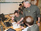 Oberstleutnant Bail vom Militärkommando Vorarlberg unterstützte das Training.