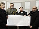 V.l.: Johannes Sailer, Gardekommandant Stefan Kirchebner, Norbert Darabos, Herbert Koller.