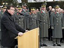 Darabos bei seiner Ansprache: "Jedwede Aktivitäten mit nationalsozialistischem Gedankengut sind entschieden abzulehnen."