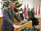 Oberst Lehner begrüßte die Gäste.