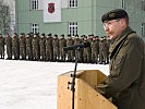 Oberst Riener dankte den Soldaten für ihren Einsatz.