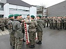 Die Soldaten leisteten das Treuegelöbnis auf die Republlik Österreich.