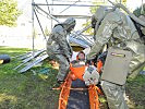 Soldaten des Bundesheeres bei einem Rettungstraining.