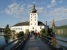 Das malerische Schloss Ort bei Gmunden.