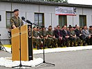 Oberstleutnant Lemp bei seiner Ansprache.