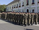 Die Grundwehrdiener sind in Vorchdorf angetreten.