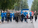 Die Teilnehmer des "World Harmony Run" und das Begleitteam des Bundesheeres.