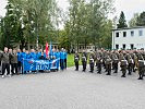 Musikalischer Gruß der Militärmusik Salzburg für die Läufer.