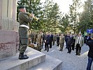 "Il Silenzio" dargebracht von einem Trompeter der Militärmusik Tirol am Denkmal der gefallenen italienischen Soldaten.