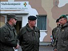 General Entacher im Gespräch mit Brigadier Hufler