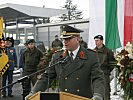 Brigadier Zöllner bei seiner Ansprache.