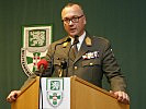 Brigadier Zöllner beim Neujahrsempfang.